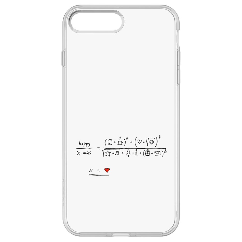 

Чехол-накладка Krutoff Clear Case Праздничная формула для iPhone 8 Plus, Прозрачный