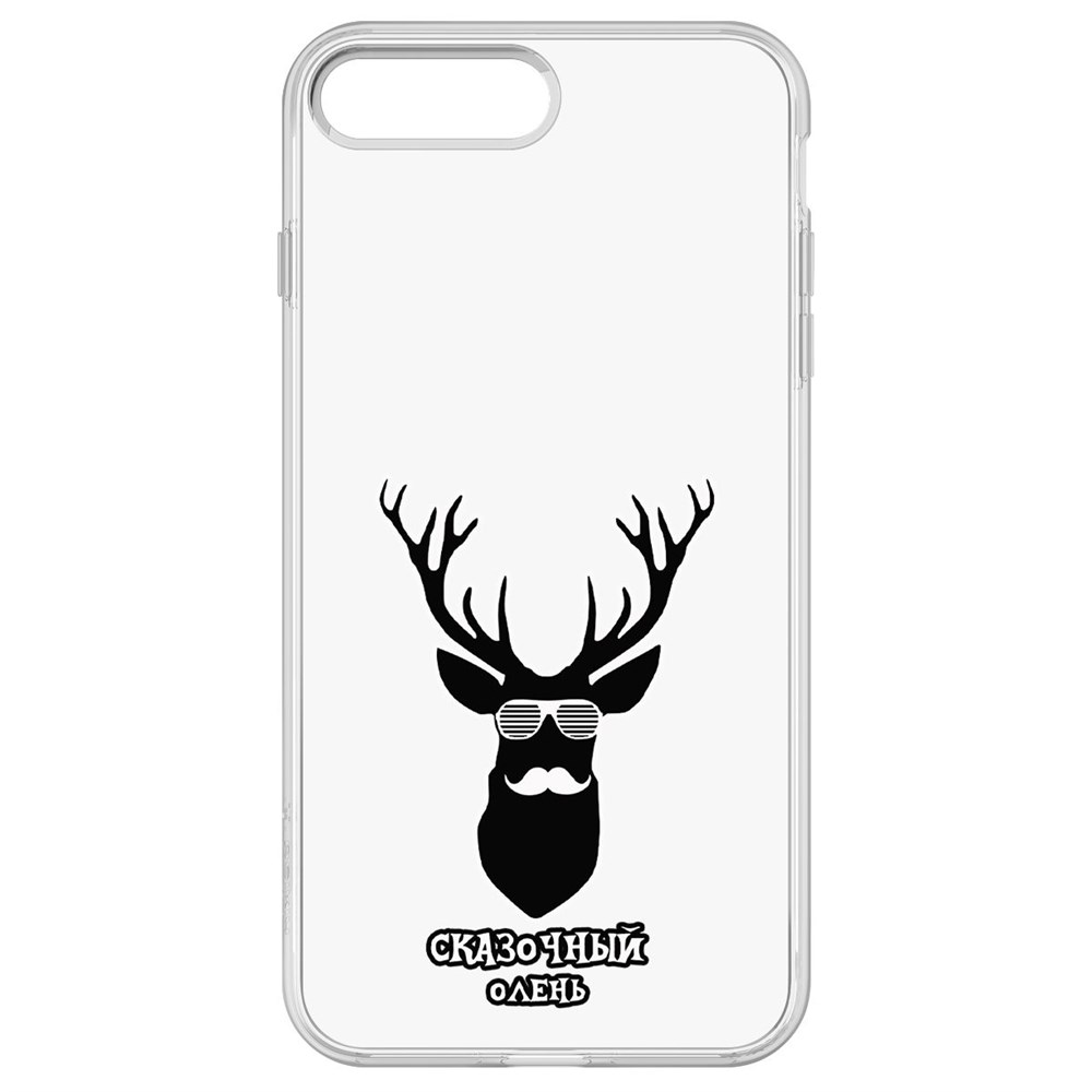 

Чехол-накладка Krutoff Clear Case Сказочный олень для iPhone 8 Plus, Прозрачный