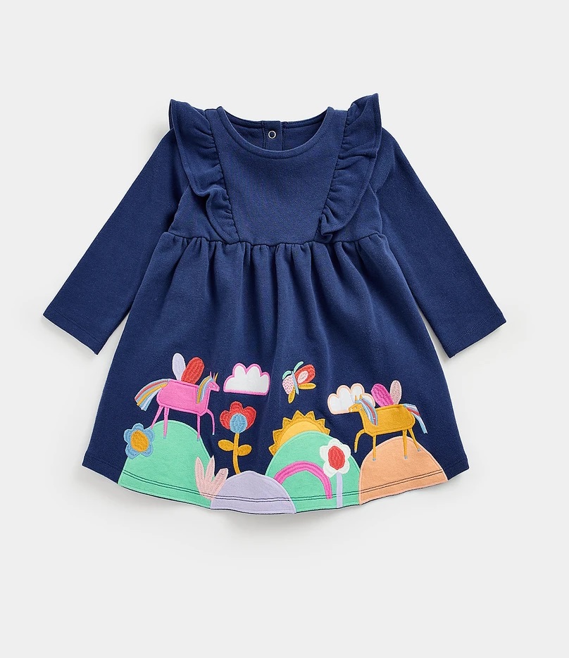 Платье детское Mothercare MC-CA361, синий, 80