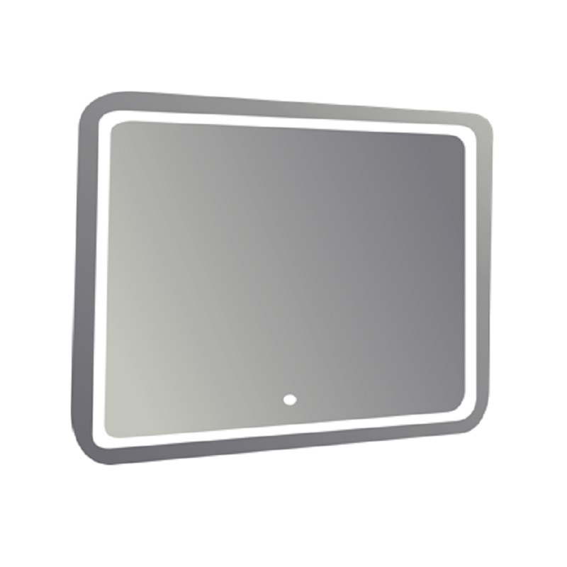 

Зеркало Loranto Стиль 80x70 LED овал, Серебристый, Стиль
