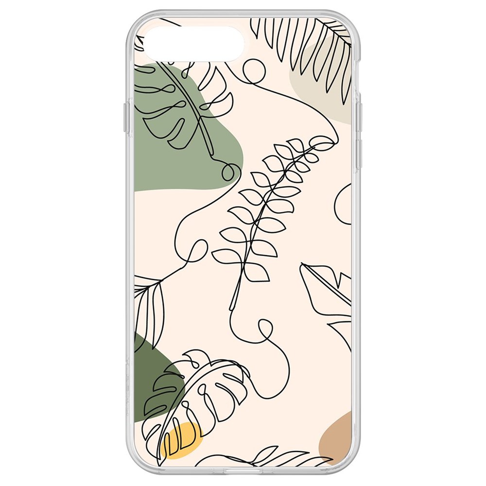 

Чехол-накладка Krutoff Clear Case Линия весны для iPhone 8 Plus, Прозрачный