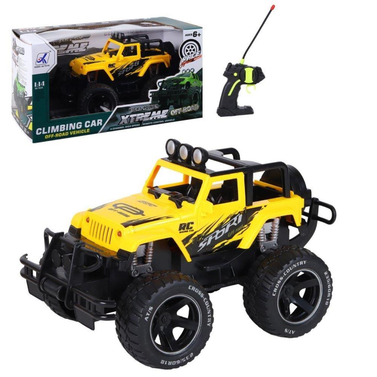 

Р/У машинка Монстр-трак 1:16 27 МГц 2WD 4 канала желтая 27х17,5х15,5 см JB1168222