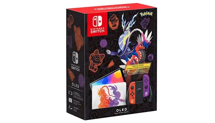 Игровая приставка Nintendo Switch OLED 64 ГБ Pokemon Scarlet & Violet Edition