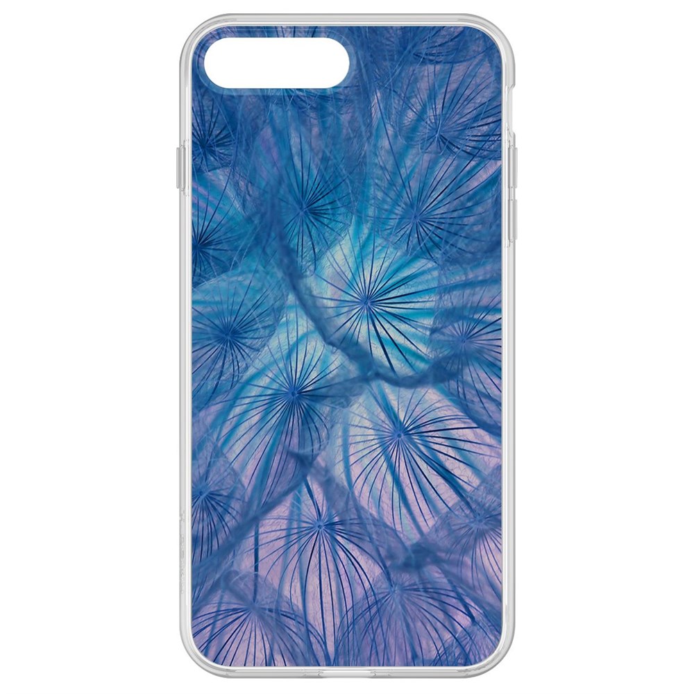 

Чехол-накладка Krutoff Clear Case Синий одуванчик для iPhone 8 Plus, Прозрачный