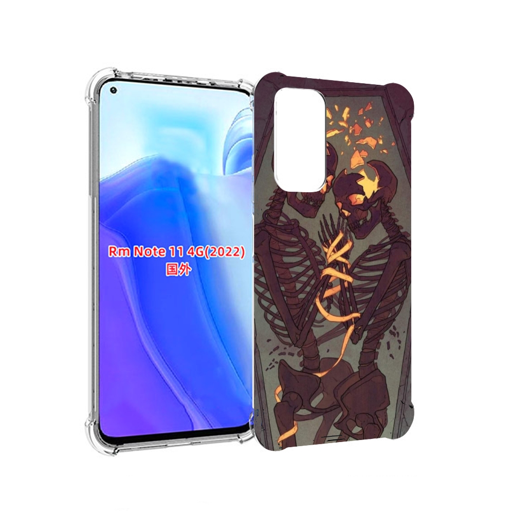 

Чехол MyPads скелеты в гробу для Xiaomi Redmi Note 11 4G ( Глобальная версия ), Tocco