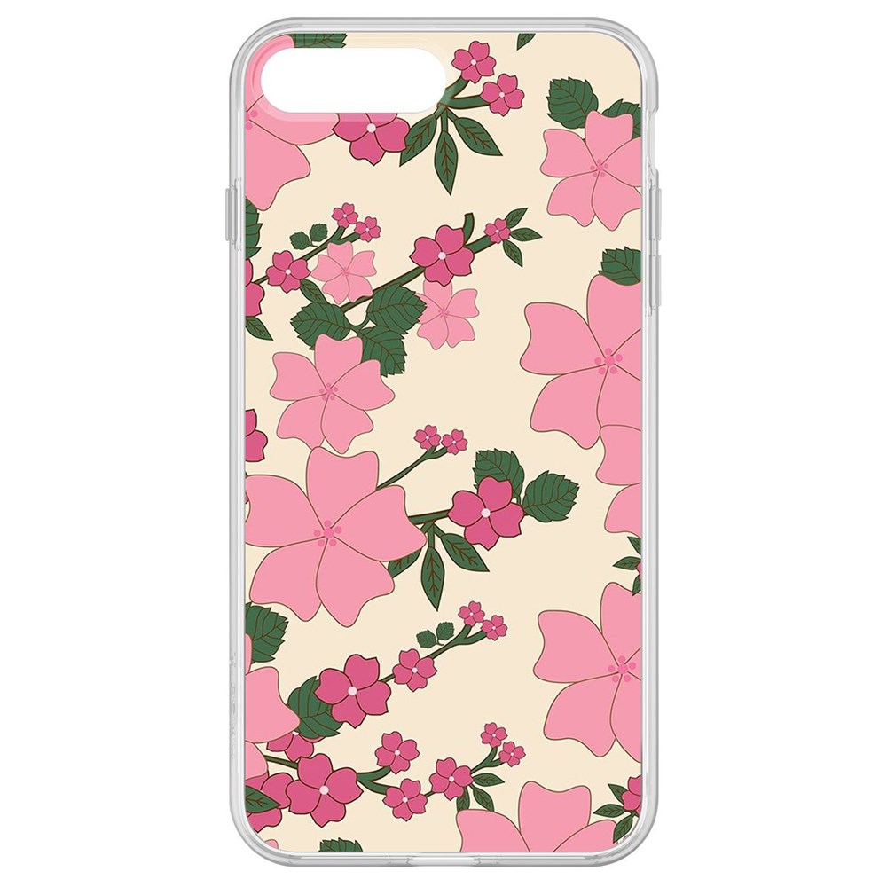 

Чехол-накладка Krutoff Clear Case Цветочный паттерн 1 для iPhone 8 Plus