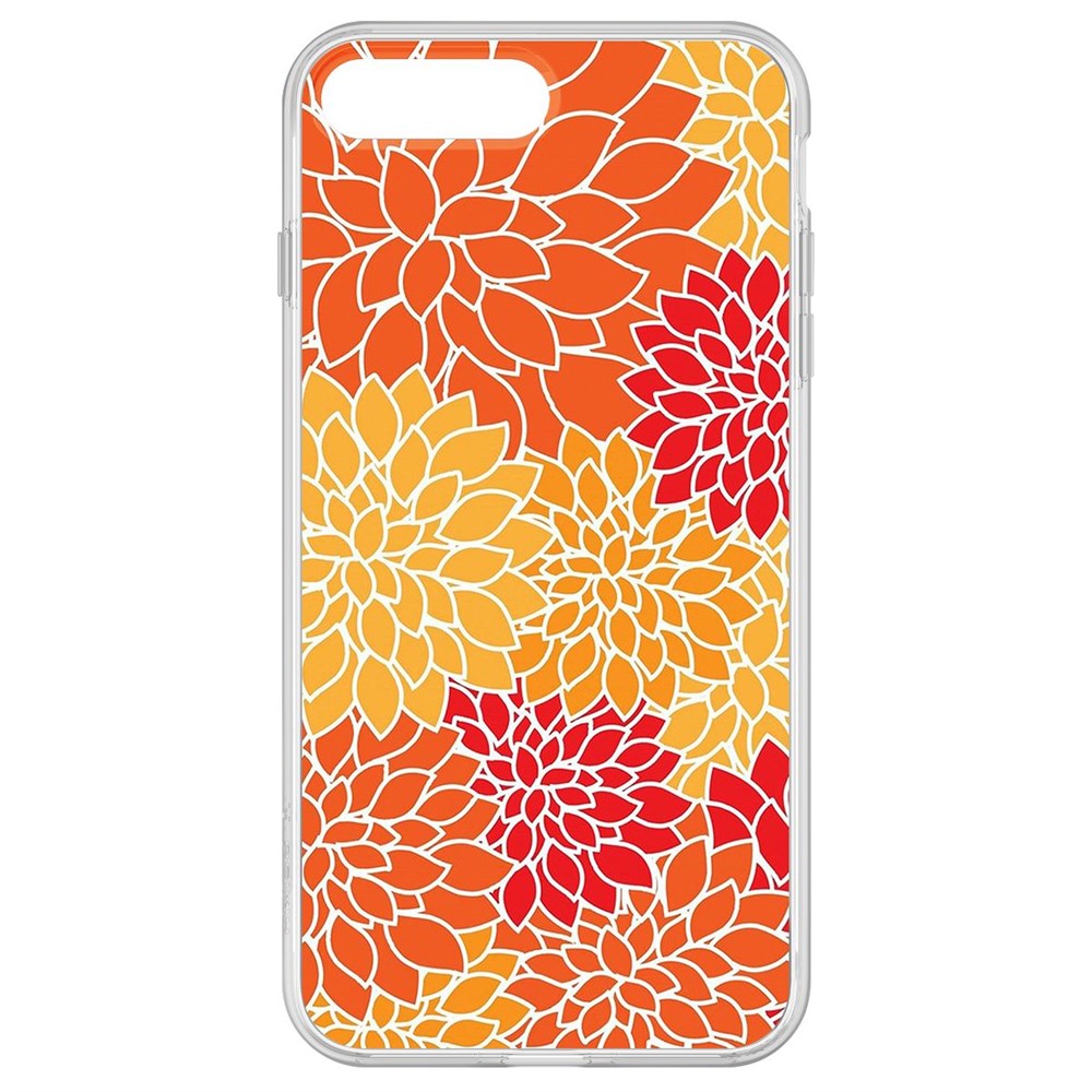

Чехол-накладка Krutoff Clear Case Цветочный паттерн 7 для iPhone 8 Plus, Прозрачный