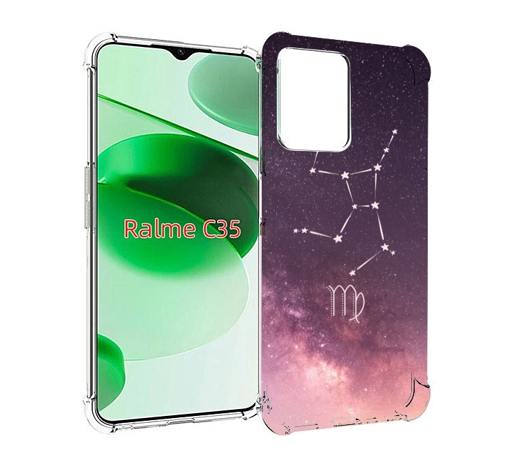

Чехол MyPads знак зодиака дева 4 для Realme C35 / Narzo 50A Prime, Прозрачный, Tocco