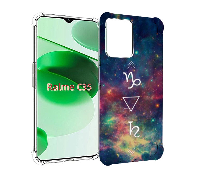 

Чехол MyPads знак зодиака козерог 5 для Realme C35 / Narzo 50A Prime, Прозрачный, Tocco