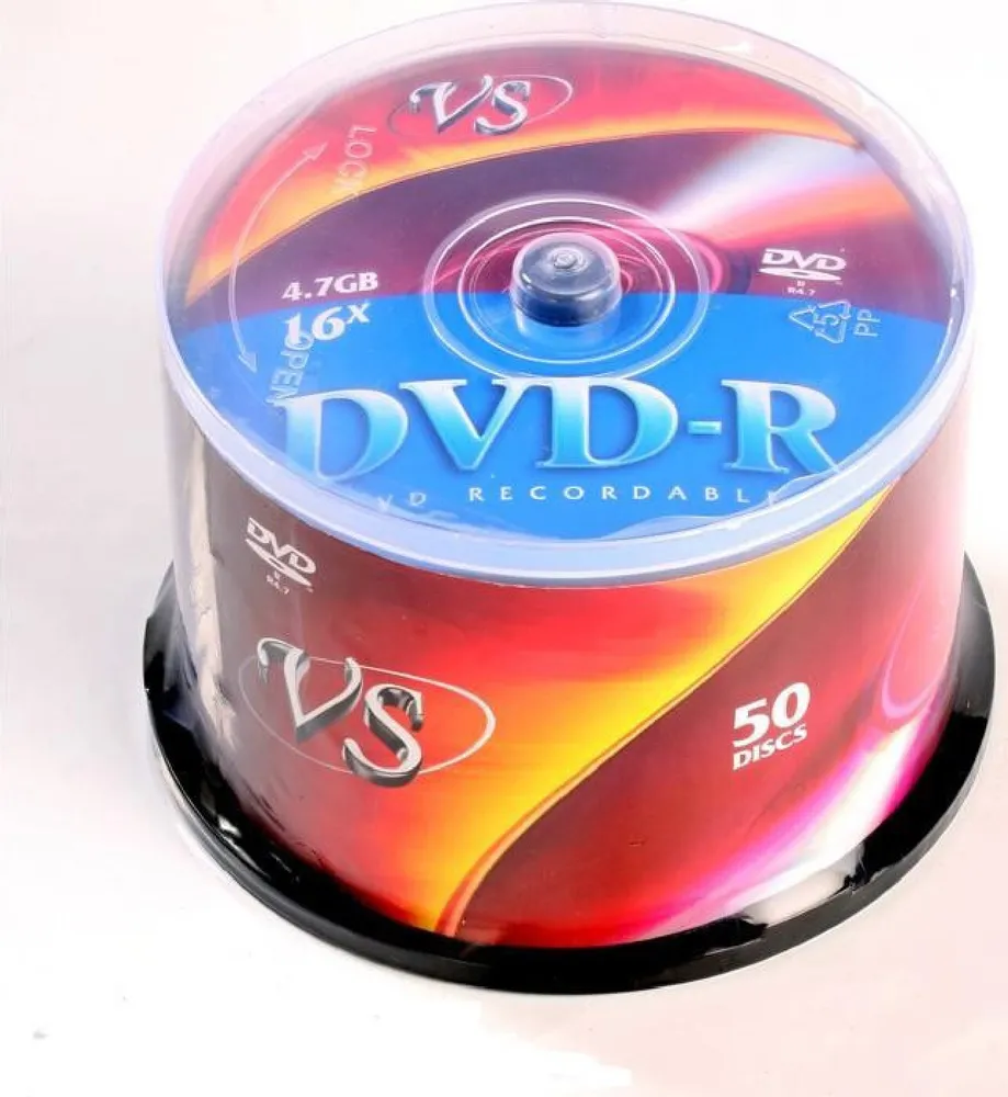 

Носители информации DVD-R, 16x, VS, Cake/50, VSDVDRCB5001
