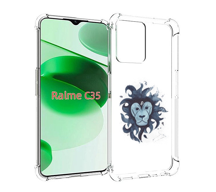 

Чехол MyPads знак зодиака лев 5 для Realme C35 / Narzo 50A Prime, Прозрачный, Tocco