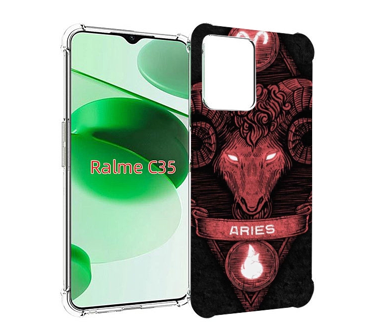 

Чехол MyPads знак зодиака овен 6 для Realme C35 / Narzo 50A Prime, Прозрачный, Tocco