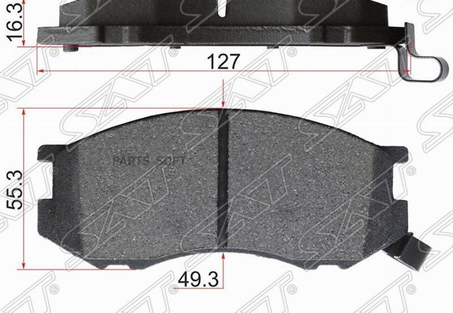 

Тормозные колодки SAT передние для Toyota LiteAce, Noah 1996- ST0446528370