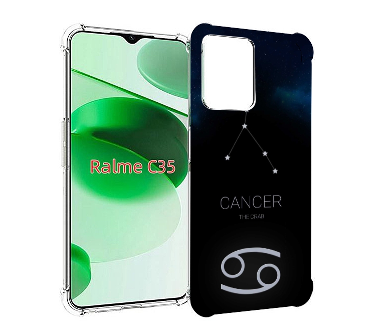 

Чехол MyPads знак зодиака рак 2 для Realme C35 / Narzo 50A Prime, Прозрачный, Tocco