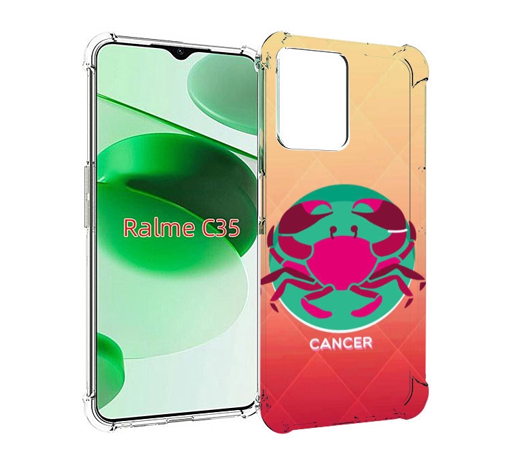 

Чехол MyPads знак зодиака рак 4 для Realme C35 / Narzo 50A Prime, Прозрачный, Tocco