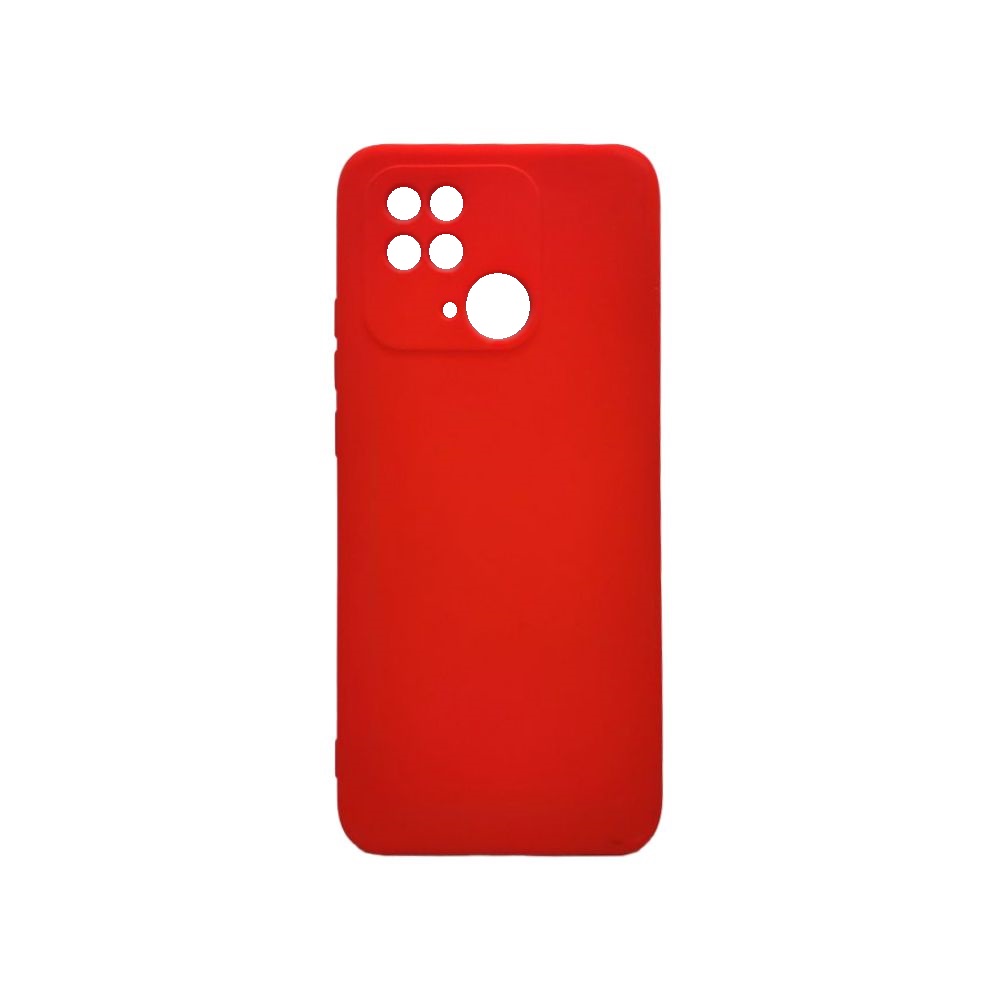 

Чехол Silicone Cover с защитой камеры для Xiaomi Redmi 10C (красный)