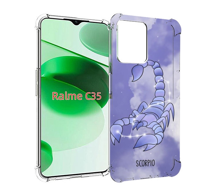 

Чехол MyPads знак зодиака скорпион 2 для Realme C35 / Narzo 50A Prime, Прозрачный, Tocco