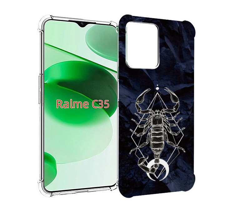 

Чехол MyPads знак зодиака скорпион 3 для Realme C35 / Narzo 50A Prime, Прозрачный, Tocco