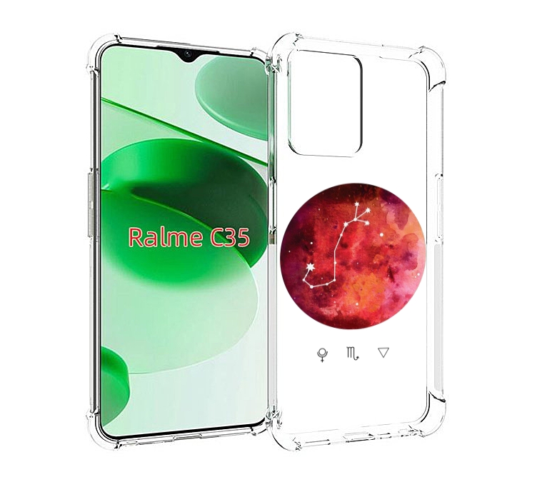 

Чехол MyPads знак зодиака скорпион 6 для Realme C35 / Narzo 50A Prime, Прозрачный, Tocco
