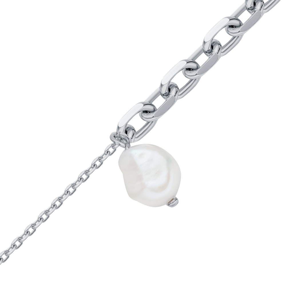 

Браслет из серебра, р. , 585Gold 705001054, жемчуг, 705001054