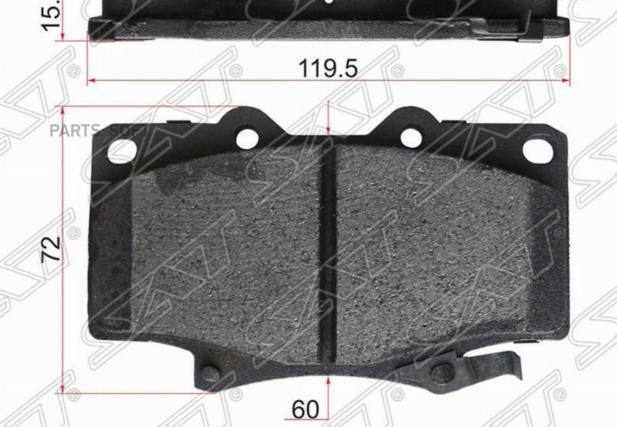 

Колодки Тормозные Перед Toyota Land Cruiser 80 92-98 Sat арт. ST-04465-YZZ53