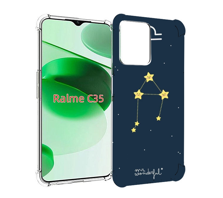 

Чехол MyPads знак-зодиака-весы-1 для Realme C35 / Narzo 50A Prime, Прозрачный, Tocco