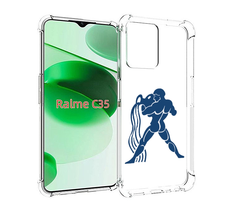 

Чехол MyPads знак-зодиака-водолей7 для Realme C35 / Narzo 50A Prime, Прозрачный, Tocco