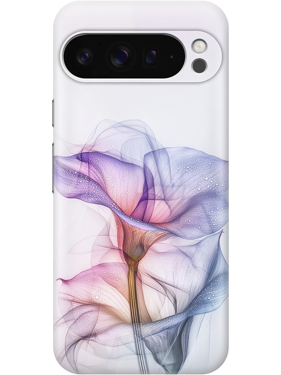 

Силиконовый чехол на Google Pixel 9 pro с принтом "Прозрачные калы", Прозрачный;белый;серый;фиолетовый, 784810321