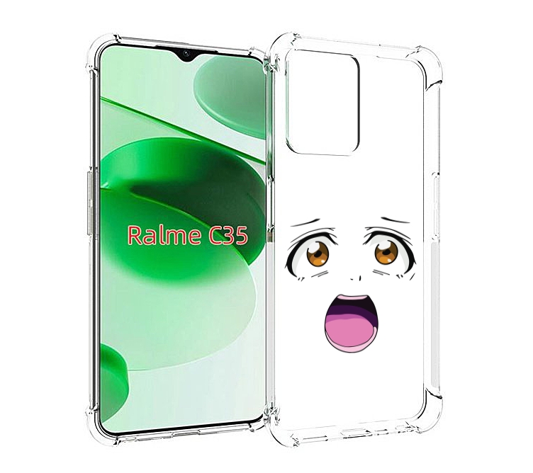 

Чехол MyPads аниме лицао для Realme C35 / Narzo 50A Prime, Прозрачный, Tocco