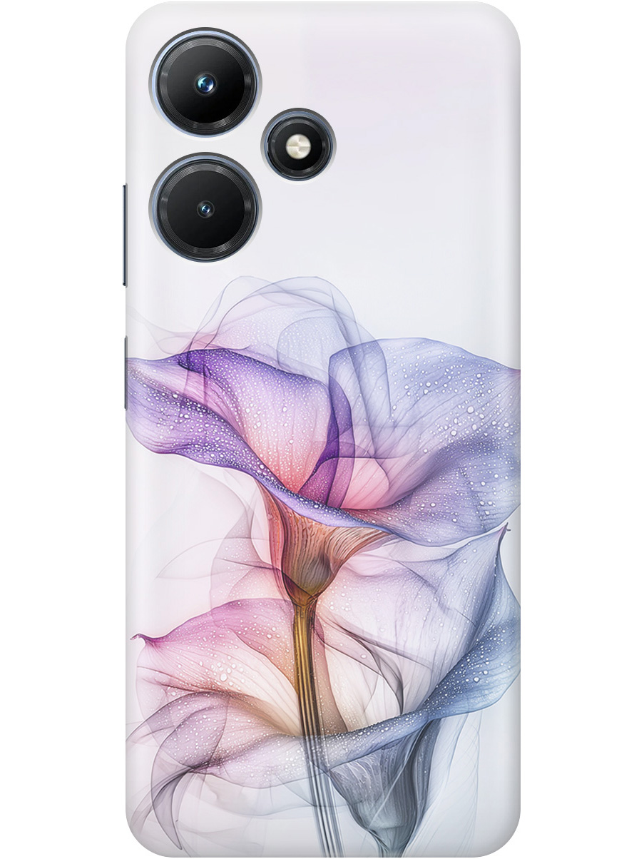 

Силиконовый чехол на Infinix Hot 30i с принтом "Прозрачные калы", Прозрачный;белый;серый;фиолетовый, 769389321