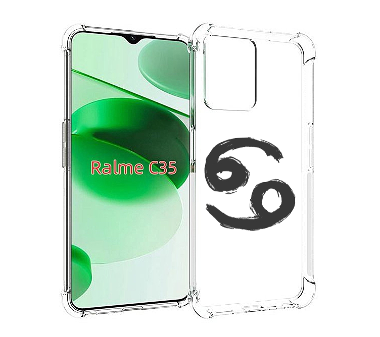 

Чехол MyPads знак-зодиака-рак-6 для Realme C35 / Narzo 50A Prime, Прозрачный, Tocco