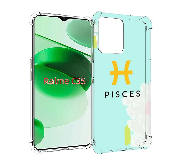 

Чехол MyPads знак-зодиака-рыбы-2 для Realme C35 / Narzo 50A Prime, Прозрачный, Tocco