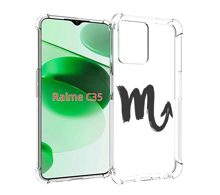 

Чехол MyPads знак-зодиака-скорпион-7 для Realme C35 / Narzo 50A Prime, Прозрачный, Tocco