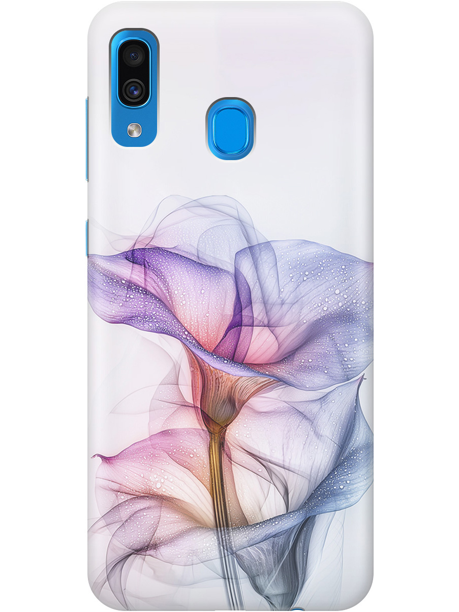 

Силиконовый чехол на Samsung Galaxy A20 / A30 с принтом "Прозрачные калы", Прозрачный;белый;серый;фиолетовый, 720772121