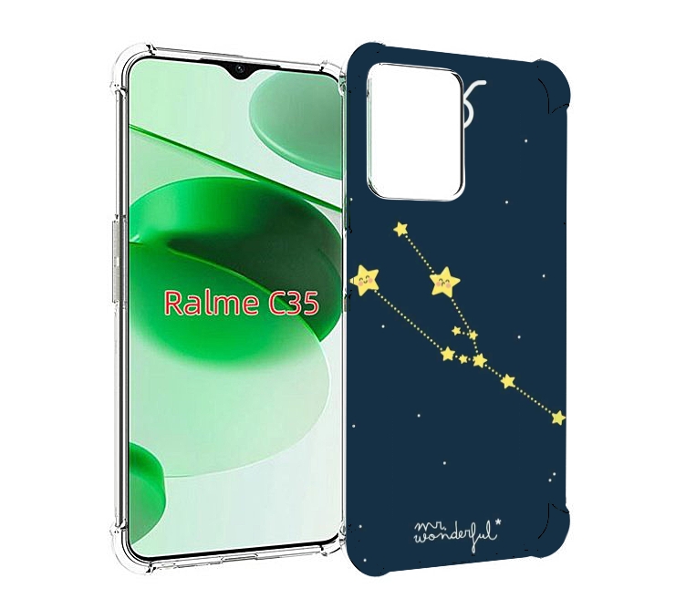 

Чехол MyPads знак-зодиака-телец-4 для Realme C35 / Narzo 50A Prime, Прозрачный, Tocco
