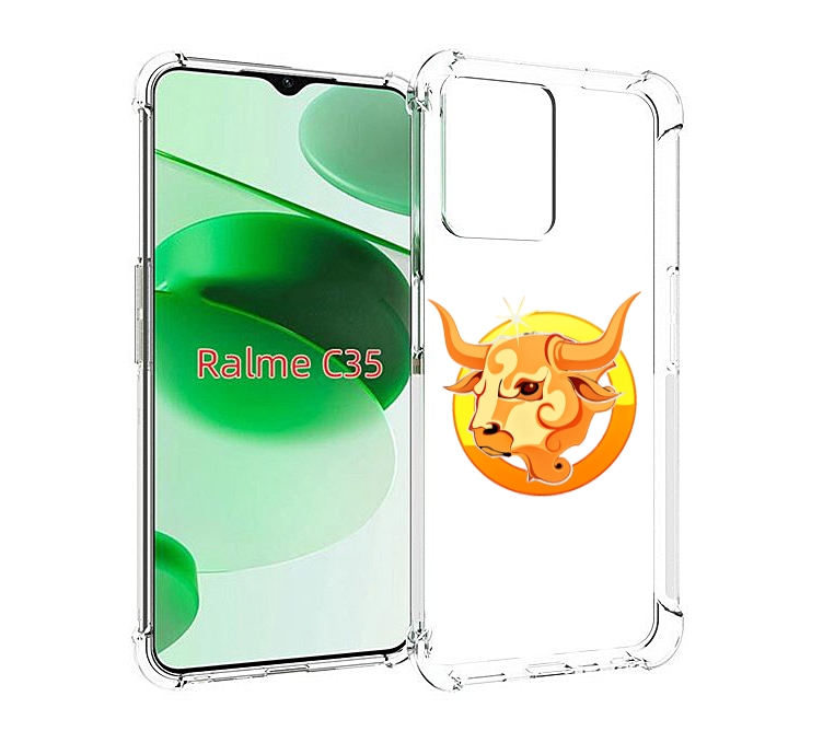 

Чехол MyPads знак-зодиака-телец-6 для Realme C35 / Narzo 50A Prime, Прозрачный, Tocco