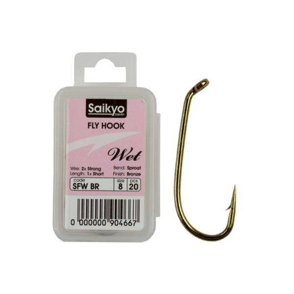 

Крючки Saikyo KH-72480 SFW Wet BR (20 шт) (№14)