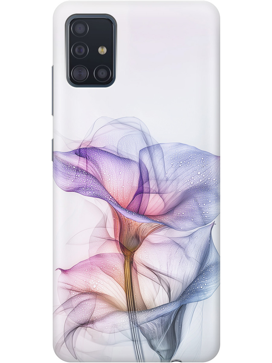

Силиконовый чехол на Samsung Galaxy A51 с принтом "Прозрачные калы", Прозрачный;белый;серый;фиолетовый, 722409121