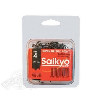 

Крючки Saikyo двойной Long Shank KH-11040 BN (BN №1/0 /(100шт))