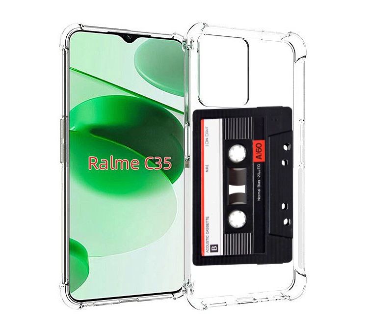 

Чехол MyPads касета для Realme C35 / Narzo 50A Prime, Прозрачный, Tocco