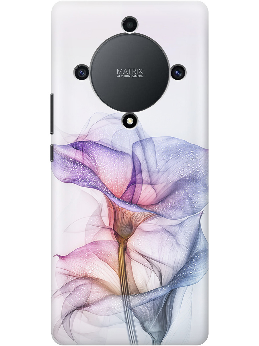 

Силиконовый чехол на Honor X9a/Magic5 Lite с принтом "Прозрачные калы", Прозрачный;белый;серый;фиолетовый, 769394721
