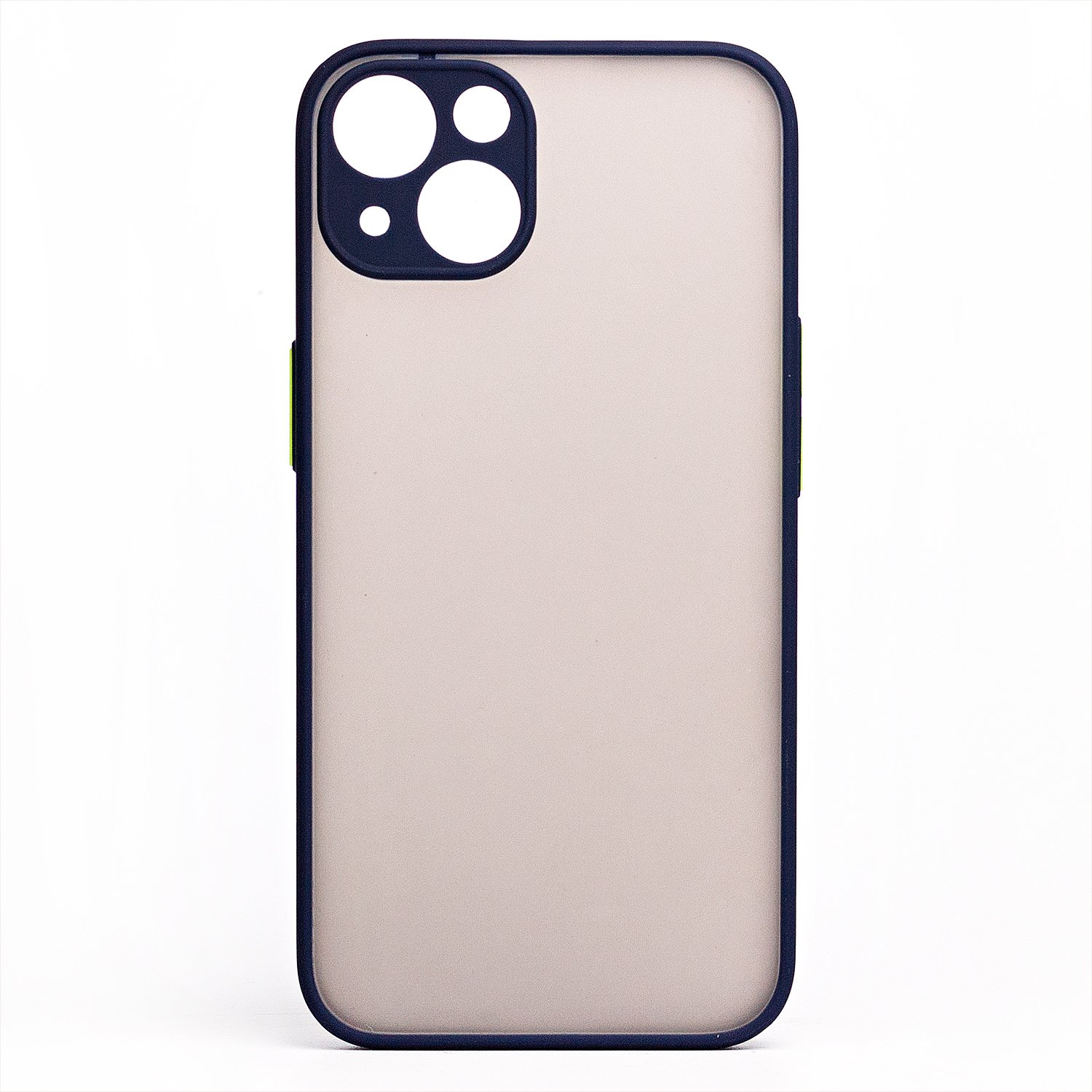 

Чехол iPhone 14 Plus пластиковый с окантовкой <синий>, iPhone 14 Plus