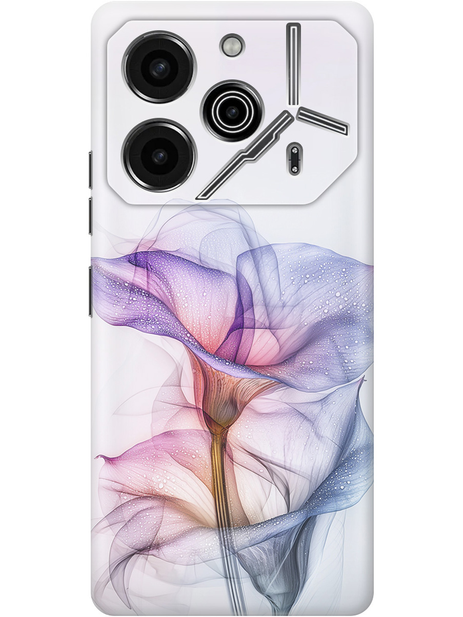 

Силиконовый чехол на Tecno Pova 6 Pro с принтом "Прозрачные калы", Прозрачный;белый;серый;фиолетовый, 781971021