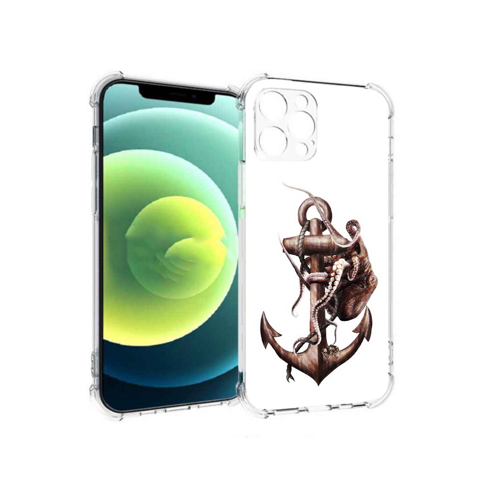 

Чехол MyPads Tocco для Apple iPhone 12 Pro ржавый якорь (PT157529.613.579), Прозрачный, Tocco