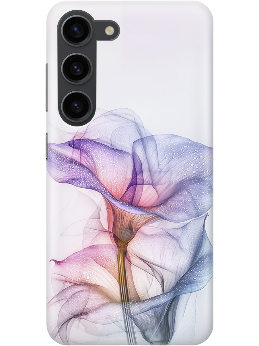 

Силиконовый чехол на Samsung Galaxy S23 с принтом "Прозрачные калы", Прозрачный;белый;серый;фиолетовый, 767959521