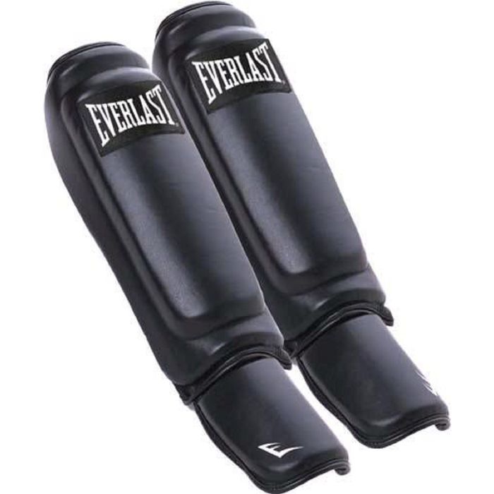 Защита голени и стопы Everlast Martial Arts Leather Shin-Instep L/XL черн.