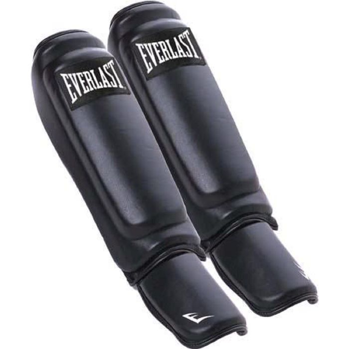 фото Защита голени и стопы everlast martial arts leather shin-instep l/xl черн.