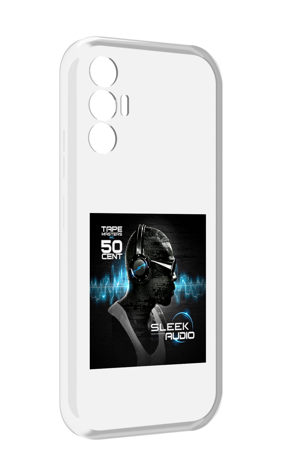 

Чехол MyPads 50 Cent - Sleek Audio для Tecno Pova 3, Прозрачный, Tocco