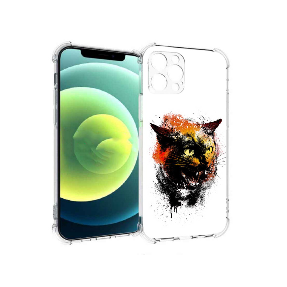 

Чехол MyPads Tocco для Apple iPhone 12 Pro сиамский кот (PT157529.613.598), Прозрачный, Tocco