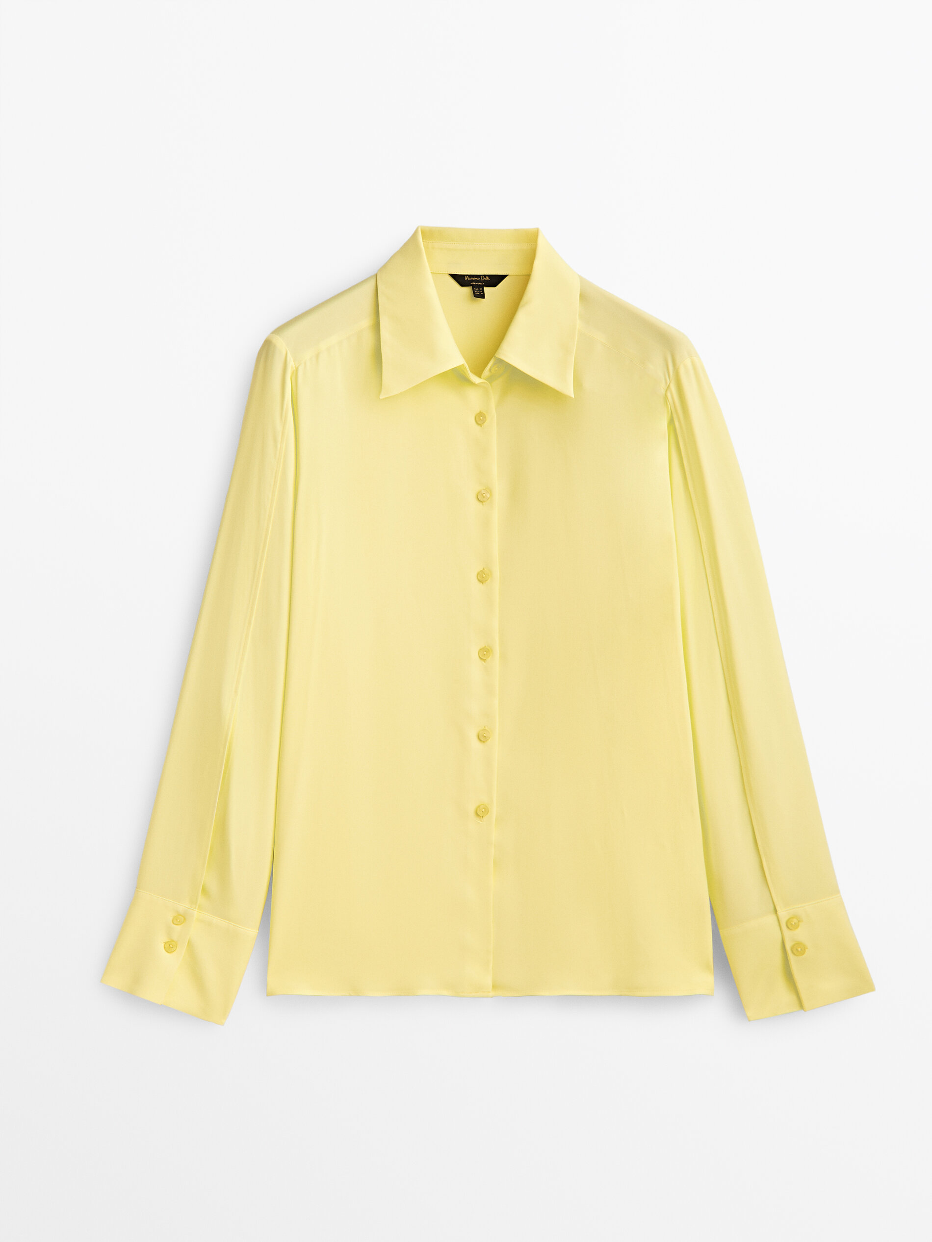 

Блуза женская Massimo Dutti 05110530300 желтая S, 05110530300